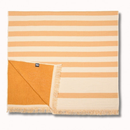 Fouta eponge/tissu 180x100cm adour curry