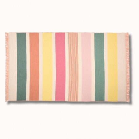 Fouta eponge/tissu 180x100cm garlin melon