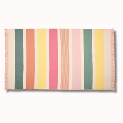 Fouta eponge/tissu 180x100cm garlin melon
