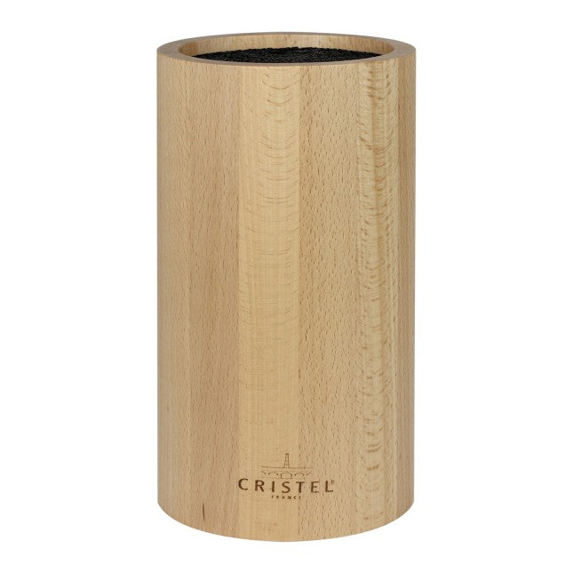Bloc couteau en bois hetre rond - Cristel