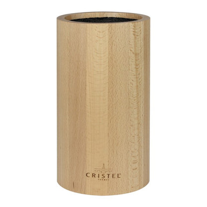 Bloc couteau en bois hetre rond - Cristel