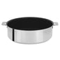 Sauteuse Mutine 24 cm Cristel - inox, couvercle et anses framboise