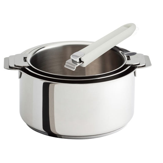 Série de 3 casseroles mutine amovibles 16 à 20 cm + 1 poignée - Cristel