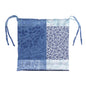 Galette de chaise Mille rameaux bleu - Garnier-Thiebaut