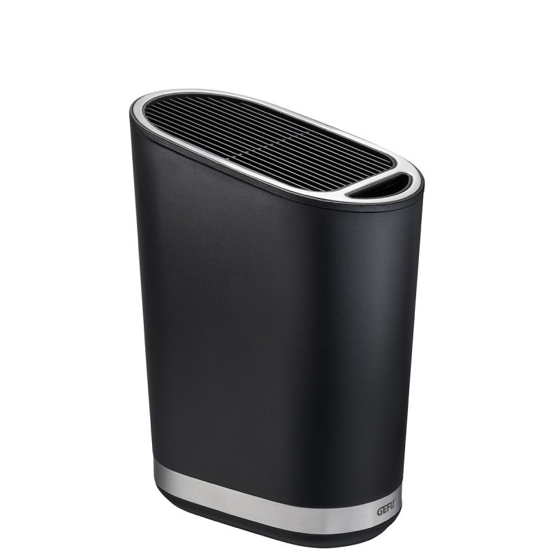 Bloc de couteaux SMARTLINE Gefu noir avec bordures en acier inoxydable
