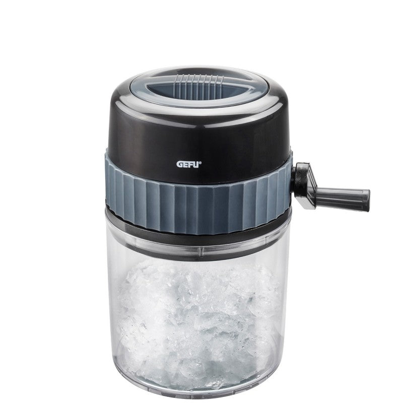 Broyeur à glace manuel Slush Gefu avec manivelle et récipient 75 cl