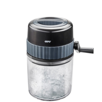 Broyeur à glace manuel Slush Gefu avec manivelle et récipient 75 cl
