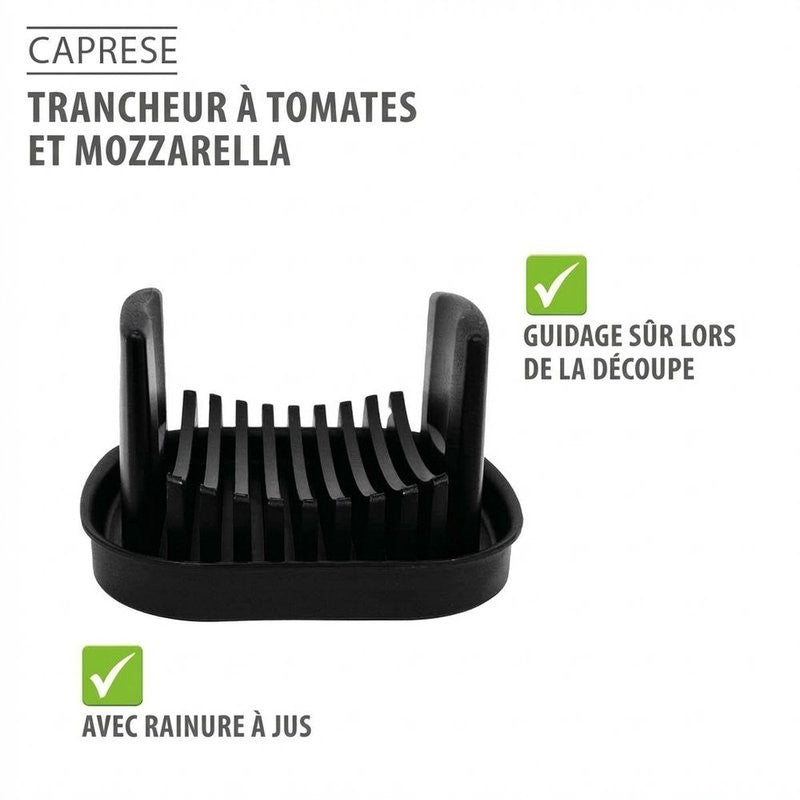 Coupe tomate et mozzarella Caprese Gefu avec support antidérapant