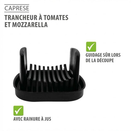 Coupe tomate et mozzarella Caprese Gefu avec support antidérapant