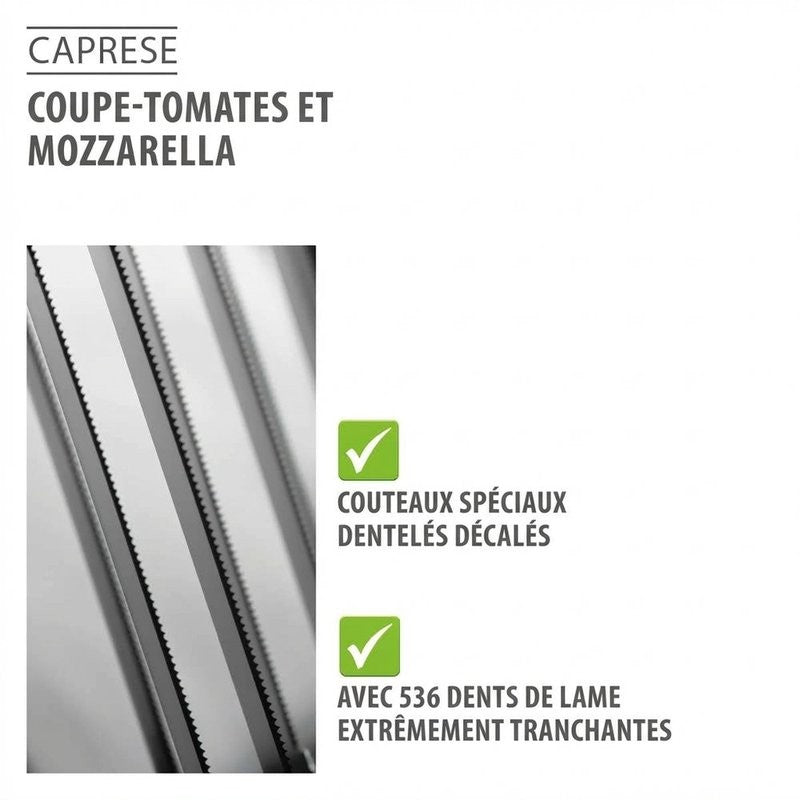 Coupe tomate et mozzarella Caprese Gefu avec support antidérapant