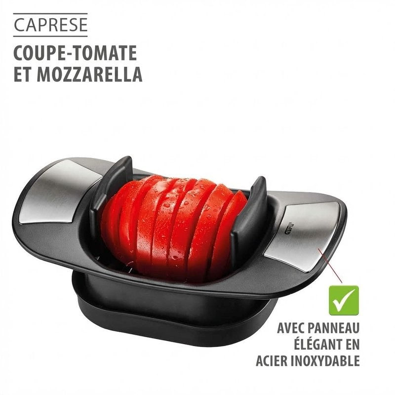 Coupe tomate et mozzarella Caprese Gefu avec support antidérapant