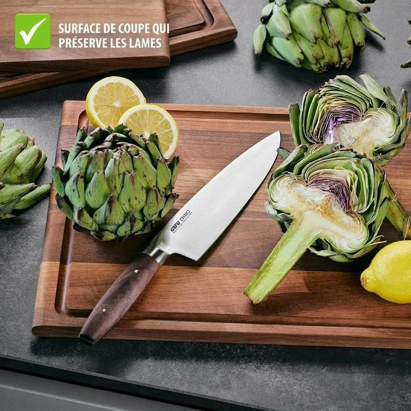 Planche à découper ENNO Gefu en bois de noyer aux veines naturelles