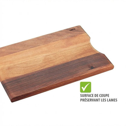 Planche à découper ENNO Gefu en bois de noyer aux veines naturelles