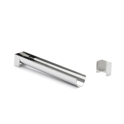 Gouttière à bûche ronde inox démontable - De Buyer