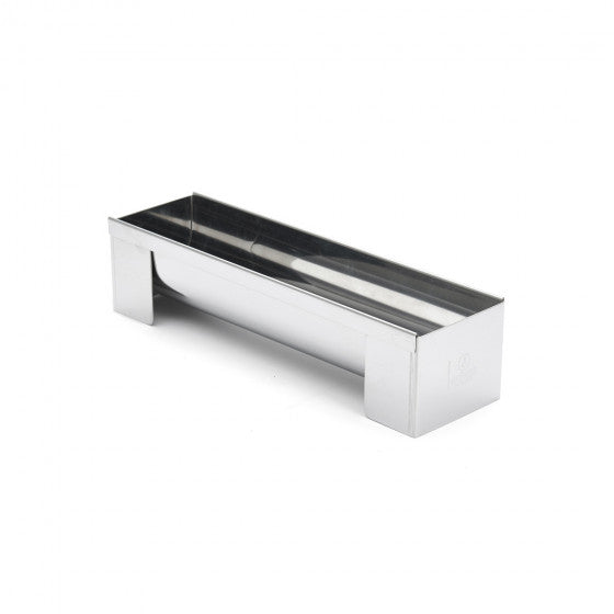 Gouttière à bûche ronde inox démontable - De Buyer