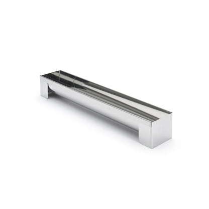Gouttière à bûche ronde inox démontable - De Buyer