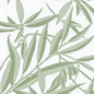 Serviette cocktail motif feuilles de saule vertes
