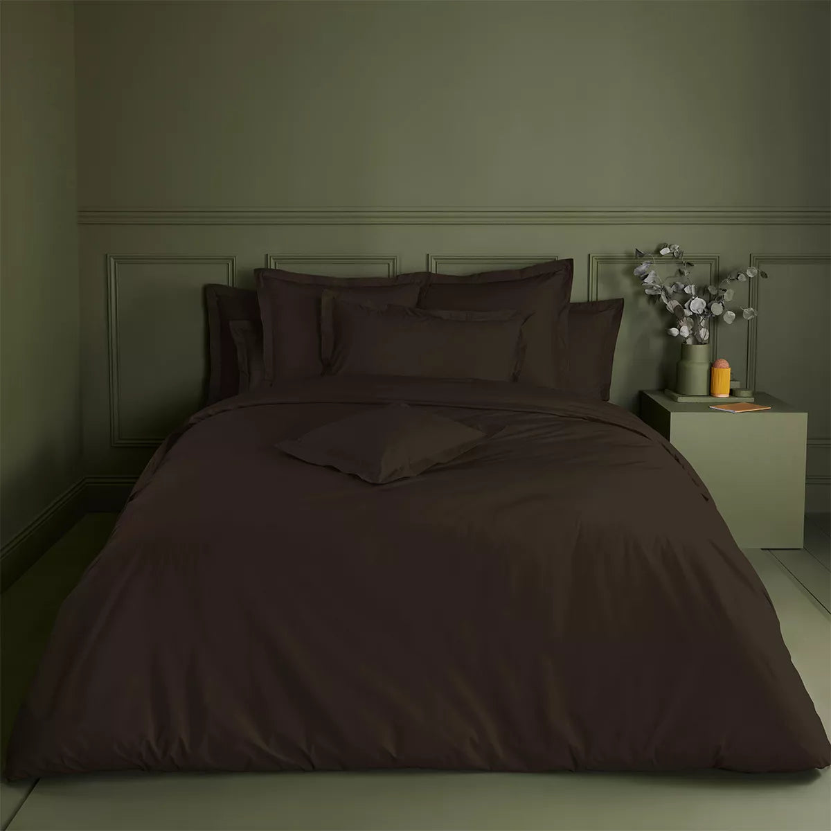 Housse de couette Giulia Chocolat - Garnier Thiebaut