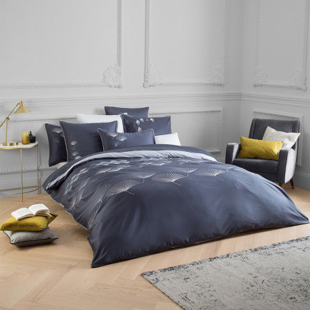 Taie d'oreiller Pistil bleu nuit - Garnier-Thiebaut