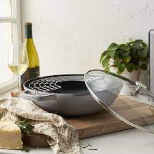 Wok avec couvercle en verre 30 cm 4,4 L - Staub