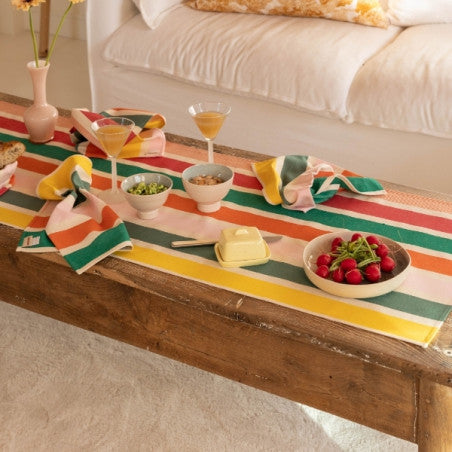Jete de table 155x50cm - garlin melon