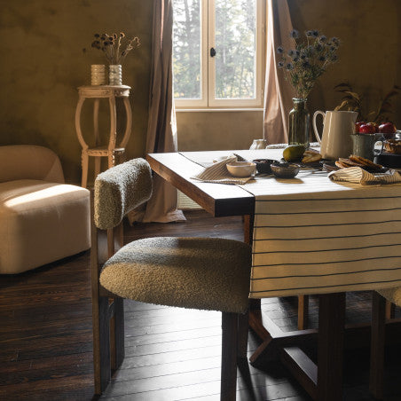 Jeté de table 155x50cm - sauvelade ecru