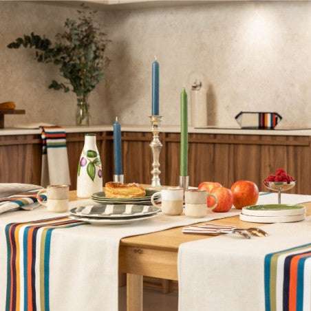 Jeté de table 155x54cm - mauleon canard