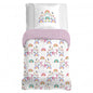 Lot Housse de Couette + 1 Taie Licorne arc en ciel - Garnier-Thiebaut