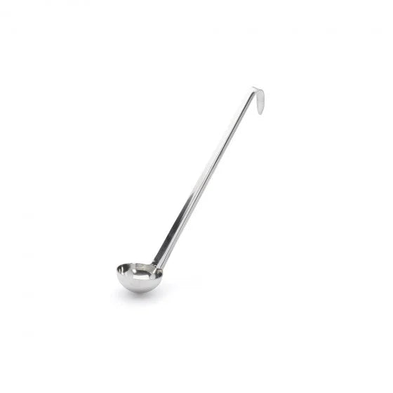 Louche inox De Buyer Ø 6cm - L. manche 28cm - inox monobloc à crochet