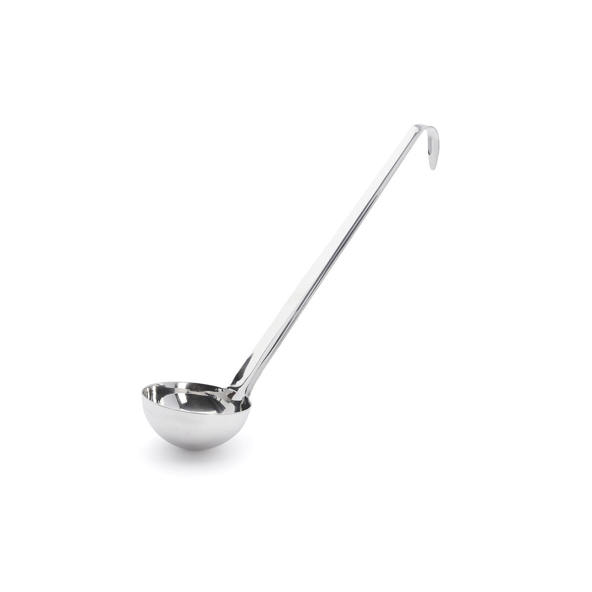 Louche inox De Buyer Ø 10cm - L. manche 32cm - inox monobloc à crochet