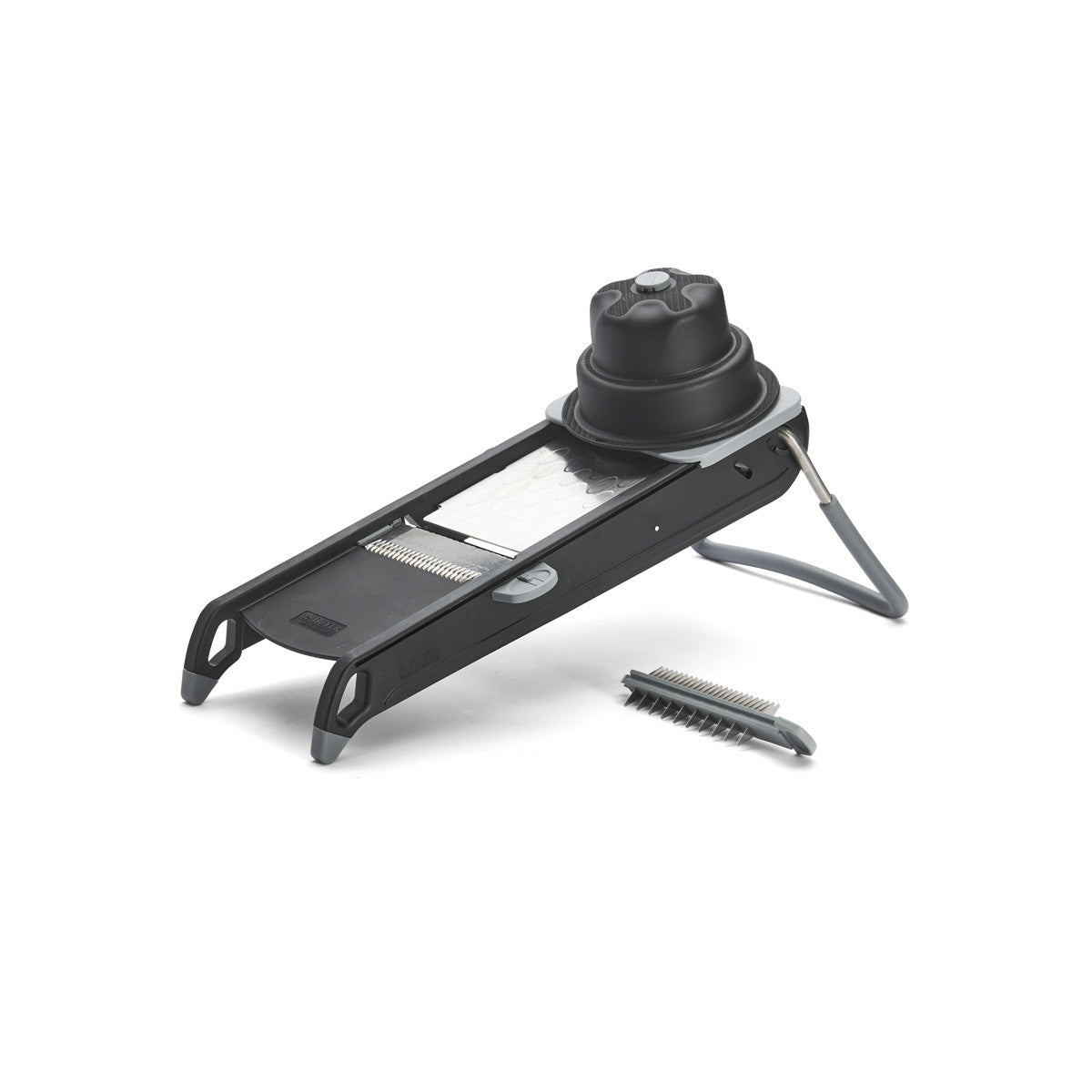 Mandoline Swing plus De Buyer - Châssis composite fibre de verre, rampe alvéolée inox