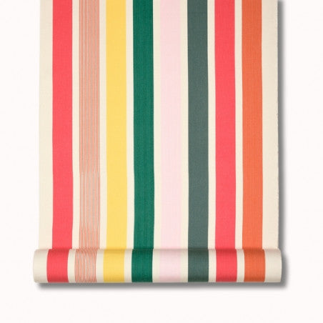 Métrage toile transat 43 cm garlin melon
