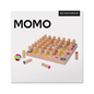 Jeu de mémoire Momo avec plateau et pions colorés en hêtre