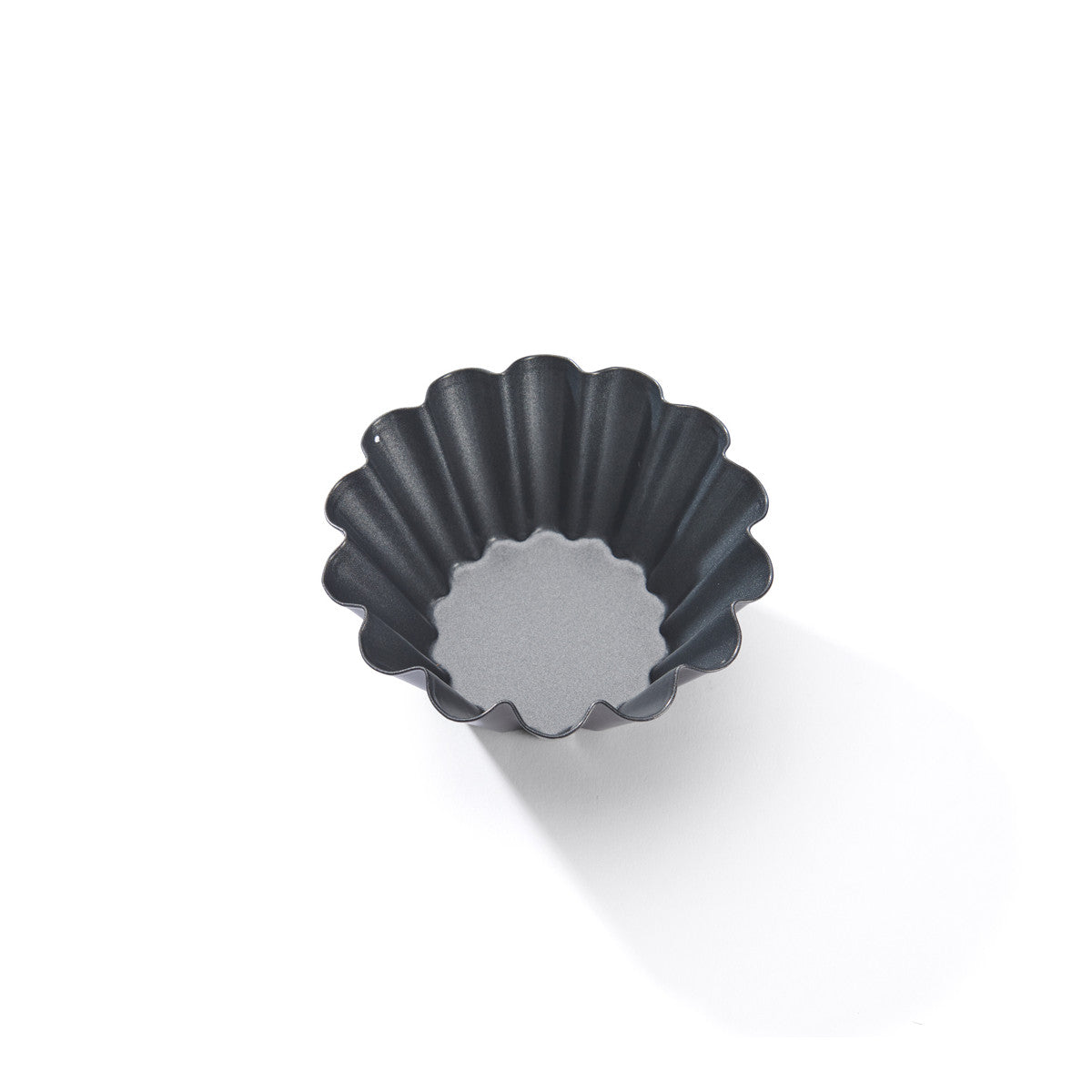 Moule à briochette acier antiadhésif Ø10x4,5cm De Buyer - Acier revêtu PTFE, sans PFOA