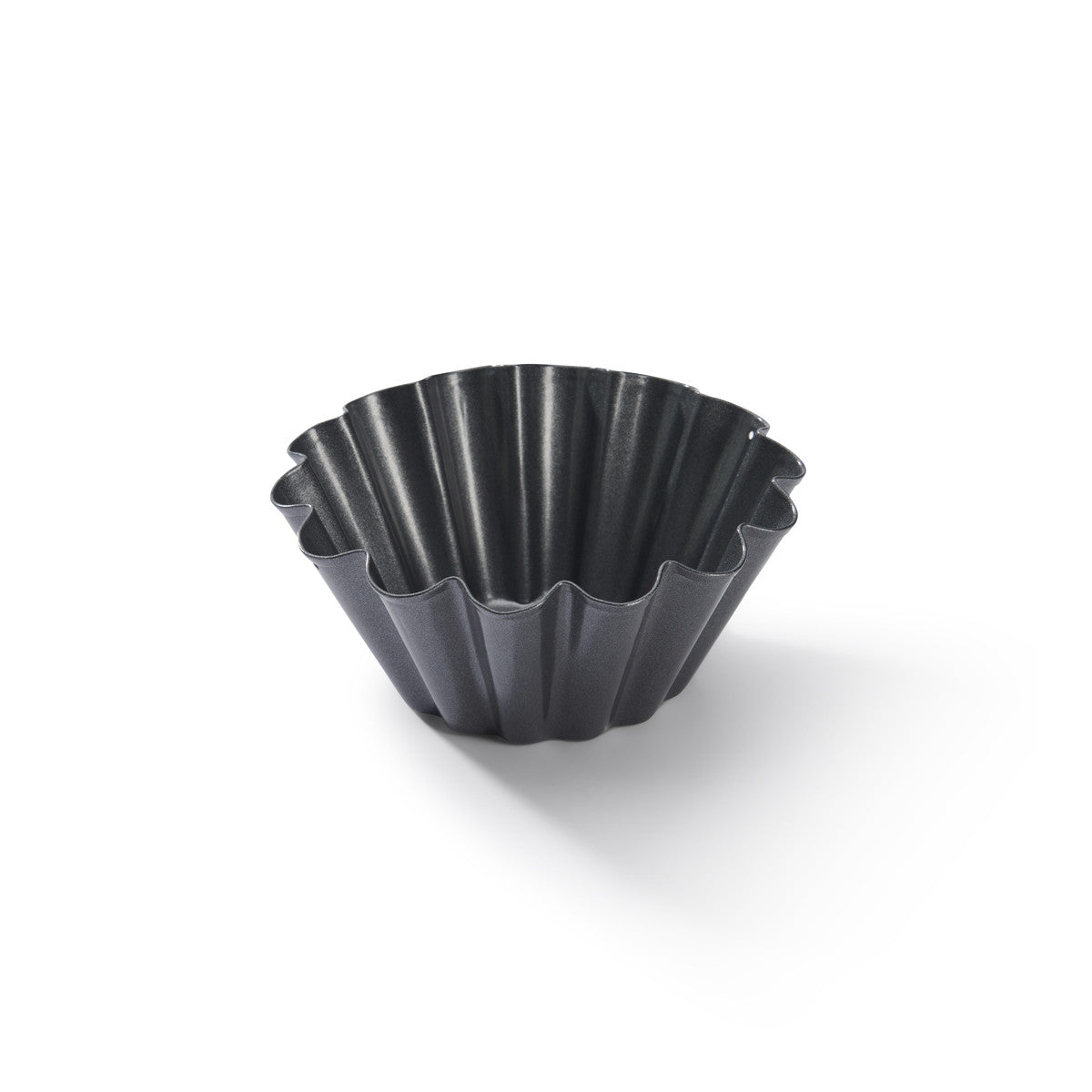Moule à briochette acier antiadhésif Ø10x4,5cm De Buyer - Acier revêtu PTFE, sans PFOA