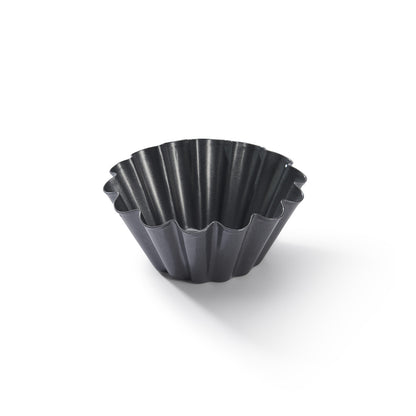 Moule à briochette acier antiadhésif Ø10x4,5cm De Buyer - Acier revêtu PTFE, sans PFOA