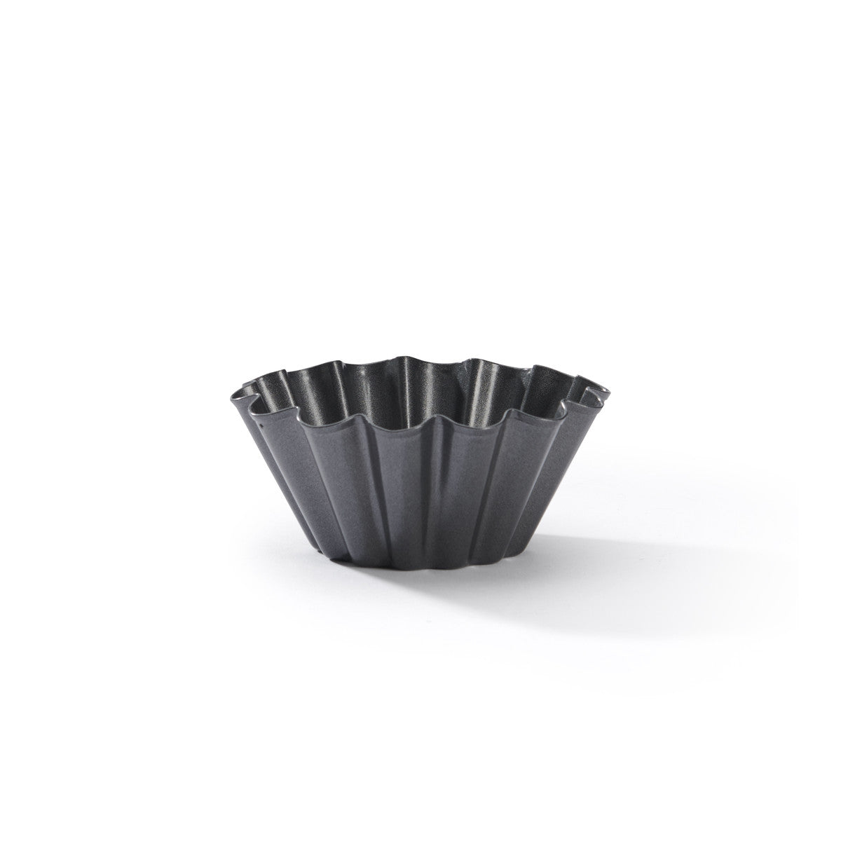 Moule à briochette acier antiadhésif Ø10x4,5cm De Buyer - Acier revêtu PTFE, sans PFOA