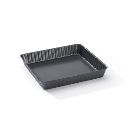 Moule à tarte carré à fond amovible, acier antiadhésif - De Buyer