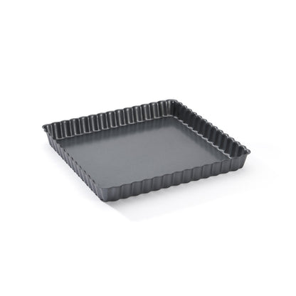 Moule à tarte carré à fond amovible, acier antiadhésif - De Buyer
