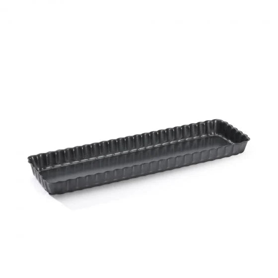 Moule à tarte rectangulaire De Buyer - acier antiadhésif à fond amovible