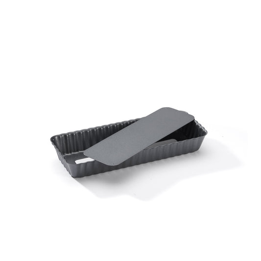 Moule à tarte rectangulaire acier antiadhésif fond amovible - De Buyer