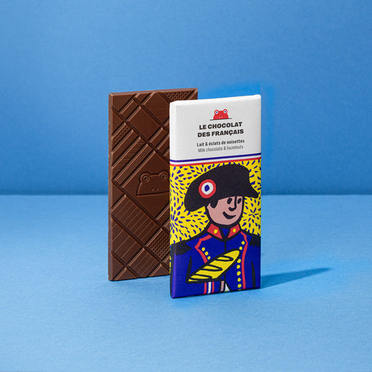 Tablette Napoléon lait noisette bio - Chocolat des français