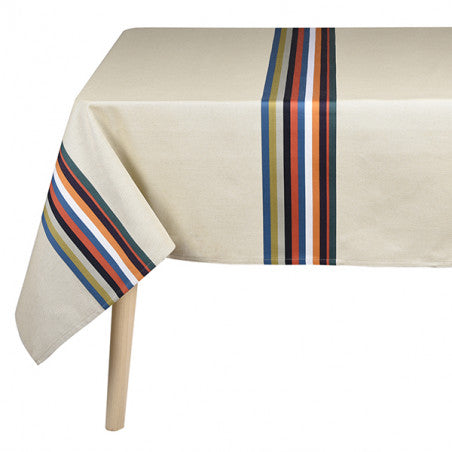 Nappe en coton et lin - mauleon canard