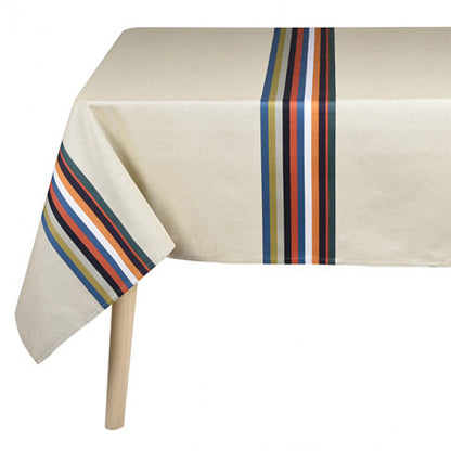 Nappe en coton et lin - mauleon canard