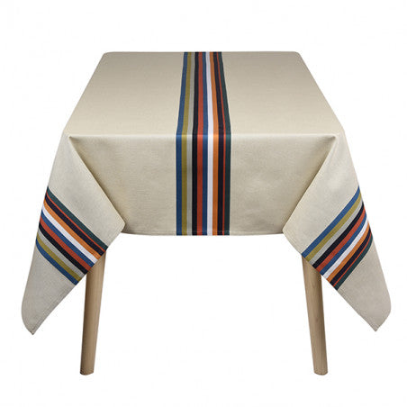 Nappe en coton et lin - mauleon canard