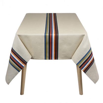 Nappe en coton et lin - mauleon canard