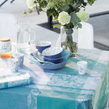 Serviette de table Mille dentelles turquoise - Garnier-Thiebaut
