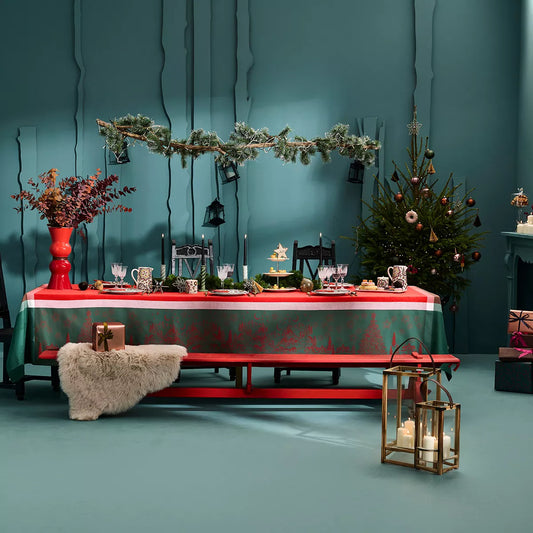 Nappe Noel Magique Houx - Garnier Thiebaut