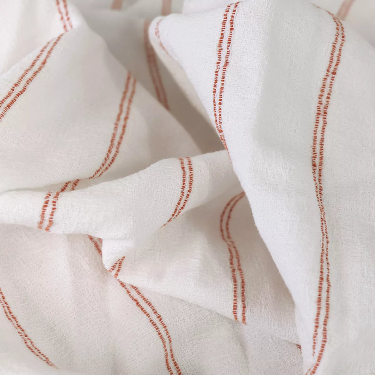 Nappe et serviette Rimini Terracotta - Garnier Thiebaut