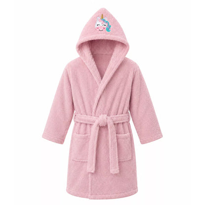 Peignoir Enfant Petite licorne rose - Garnier-Thiebaut